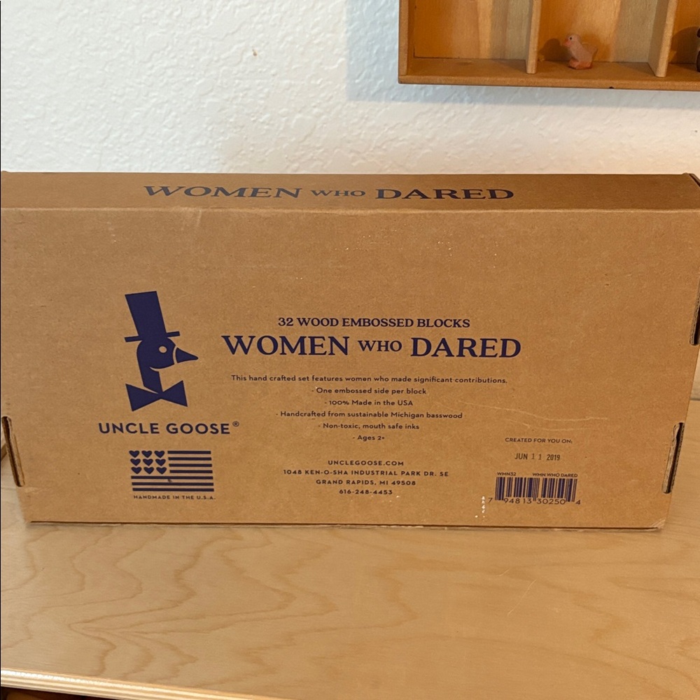 Uncle Goose Women Who Dared Wooden Blocks | made in USA heirloom wooden blocks - Picture 3 of 5